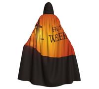 Holy Week Halloween Witch Cloak Unisex Hooded Cloak For Festive Party Costume