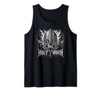 Holy Wrath Burning Crusader Skull Cathedral Heavymetal Tank Top