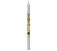 Holyart Candles, Large Candles: First Communion Candle, Paraffin Wax