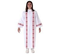 Holyart First Communion Albs: Holy Communion alb, 2 hems, 120 cm (47 inc.)