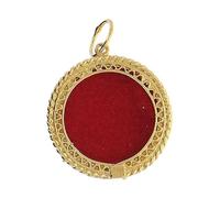 Holyart Monstrances, Chapel monstrances, Reliquaries in Metal: 800 Silver Reliquary Luna case with Wavy Frame 2 cm
