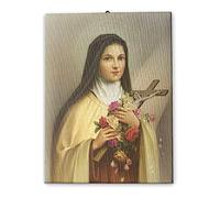 Holyart Paintings, printings, illuminated manuscripts: Saint Therese of the Child Jesus printed on canvas 25x20 cm