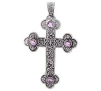 Holyart Pectoral Cross Amethyst and 925 Silver