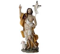 Holyart Resin and PVC statues: Saint John the Baptist statue in painted resin 20 cm