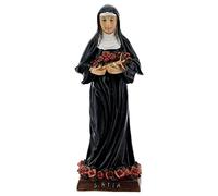 Holyart Resin and PVC statues: Santa Rita rose resin statue 13 cm