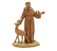 Holyart Resin and PVC statues: St Francis and animals 18 cm by Fontanini