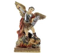Holyart Resin and PVC statues: St Michael statue casts out devil resin 11 cm