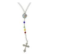 Holyart Rosary Necklace Jubilee 2025 Colorful Semi-precious Stones
