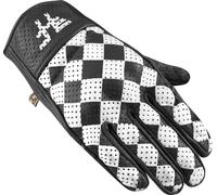 HolyFreedom Bullit Perforated Motorcycle Gloves, black/white, size 2XL