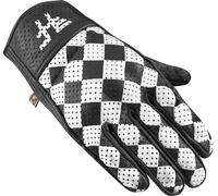 HolyFreedom Bullit Perforated Motorcycle Gloves, black-white, size S for Men