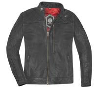 HolyFreedom Burn Out Black Motorcycle Leather Jacket, black, size L
