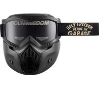 HolyFreedom Fat Rat Motocross Goggles + Mask Set, black, One size