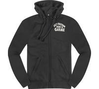 HolyFreedom Japan Dream Motorcycle Zip Hoodie, black-white, size L for Men