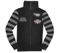 HolyFreedom Leather 2021 Zip Sweatshirt, black/grey, size S