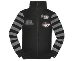 HolyFreedom Leather 2021 Zip Sweatshirt, black/grey, size S