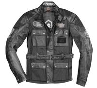 HolyFreedom Quattro TL motorcycle leather/textile jacket, black, size M