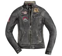 HolyFreedom Zero Ladies Motorcycle Leather Jacket, black, size M