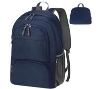 HOLYLUCK 20L lightweight packable Hiking Daypack Foldable Backpack for Men Women Small Travel Outdoor Foldable Shoulder Bag, Dark Blue, S, Travel Bag