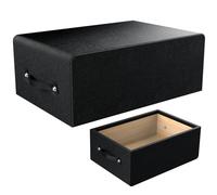 Holymuss Pilates Box for Reformer 26 x 15 x 9.5 Inch Pilates Reformer Box, Premium PU and Wood Pilates Sitting Box, Home Use Pilates Bed/Pliates Reformer Machine Accessories, Black