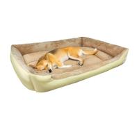 Holywarm Premium Calming Dog & Cat Bed - Soft Anti-Anxiety Pet Sofa with Non-Slip Bottom, Machine Washable for Labrador, German Shepherd, Golden Retriever, Teddy, and More (Beige, M)