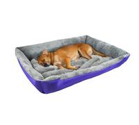 Holywarm Premium Calming Dog & Cat Bed - Soft Anti-Anxiety Pet Sofa with Non-Slip Bottom, Machine Washable for Labrador, German Shepherd, Golden Retriever, Teddy, and More (Purple, L)