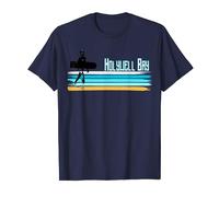 Holywell Bay Cornwall Belly Boarding Surfing retro surfer T-Shirt