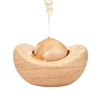 Holz Auto Duft Diffusor - Natur Holz Lufterfrischer Münz Design | Flammenloser Auto Parfum Duftspender | Geruchsneutralisierer Für Ãuto LKW Zuhause Schlafzimmer Wohnzimmer Hotel Badezimmer Dekorativ