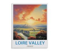 Holz Puzzle 1000 Stück,Vintage-Reiseplakat des Loiretals Frankreich,Erwachsene Kinder Spielzeug Dekompression Spiel(75x50cm)-A79