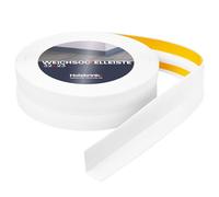 HOLZBRINK Skirting Board Soft Self Adhesive White 32x23 mm 10 m PVC Flexible Baseboard Self- Stick Transition Profile Wall Caulk Strip
