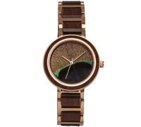 Holzkern The Optimist 9120078334843 - Woman - 36 mm - Analogue - Quartz - Mineral Glass Multi coloured 15 mm