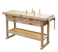 Holzmann 1.64M Woodworkers Work Bench With Drawers And Vice - Wb162L