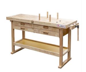 Holzmann 1.64M Woodworkers Work Bench With Drawers And Vice - Wb162L
