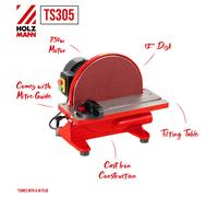 Holzmann 12" Disc Sander TS305 750W 240v