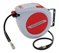 Holzmann Machine Air Hose Reel 10m PVC Auto-Roll Swivel Mount LSR10AIR
