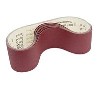 Holzmann Machine SB46SET Sandpaper Belt Set 10 Pieces Grit 60/80/1...