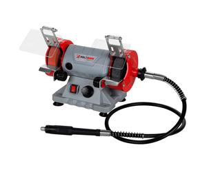 Holzmann Mini Bench Grinder DSM75SET with 110pc flexidrive kit 120w with UK plug