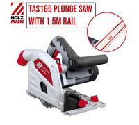 Holzmann Tas165 165Mm 1200W Portable Plunge Saw 240V, Red