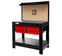 Holzmann WT37 Work Bench with Pegboard and Drawers - 200 kg Capacity