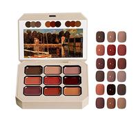 Holzsammlung 9 Colors Gel Nail Polish Palette, Solid Cream Gel Polish Set, Long Lasting, Non-Toxic, DIY Home Nail Art Kit