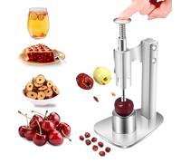 Holzsammlung Cherry Pitter, Stainless Steel Cherry Pit Remover, Portable Cherry Seed Remover, Easy-to-Use Cherry Stoner for Quickly Making Cherry jam, Cherry Pie and Syrup (Heavy Duty)