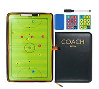 Holzsammlung Football Tactics Board Portable Football Coaching Marker Board with Magnets, Whiteboard Marker, Eraser