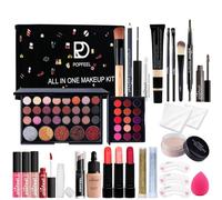 Holzsammlung Makeup Kit, Makeup Sets for Women, Cosmetic Make Up Starter Kit, Portable Travel Make Up Set for Teens Girls Includes Eyeshadow Palette Lipstick Concealer Eyeliner Mascara #B