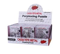 Holzsammlung Set of 24 Brain Teaser Metal Wire Puzzles, Classical Mini Metal Puzzles Set, Mind Game IQ Challenge Puzzle Games IQ Test Toy Knots Lock Puzzle Gift for Adults Teenagers Kids