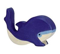 Holztiger 80196 Blue Whale Small 10 Cm Wooden Figures Series Water World