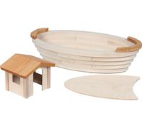 HOLZTIGER 80614 - Noah's Ark - Handmade Maple Wood Toy - Water Based Colours - Promotes Children's Imagination and Creativity - Made in Europe - 69 x 36 x 31 cm -