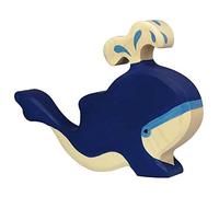 Holztiger Blue Whale with Water Fountain