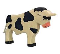 Holztiger Bull Wooden Figure (Black)