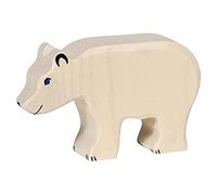 Holztiger Feeding Polar Bear Wooden Figure