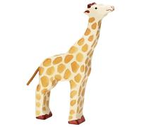 Holztiger Giraffe Raised Head Wooden Figure