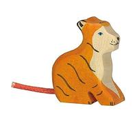 Holztiger Sitting Tiger Wooden Figure (Small)